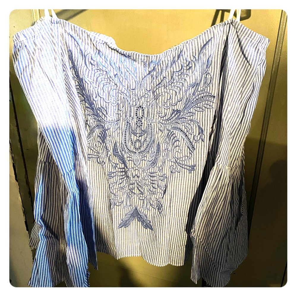 Inc shoulder blouse